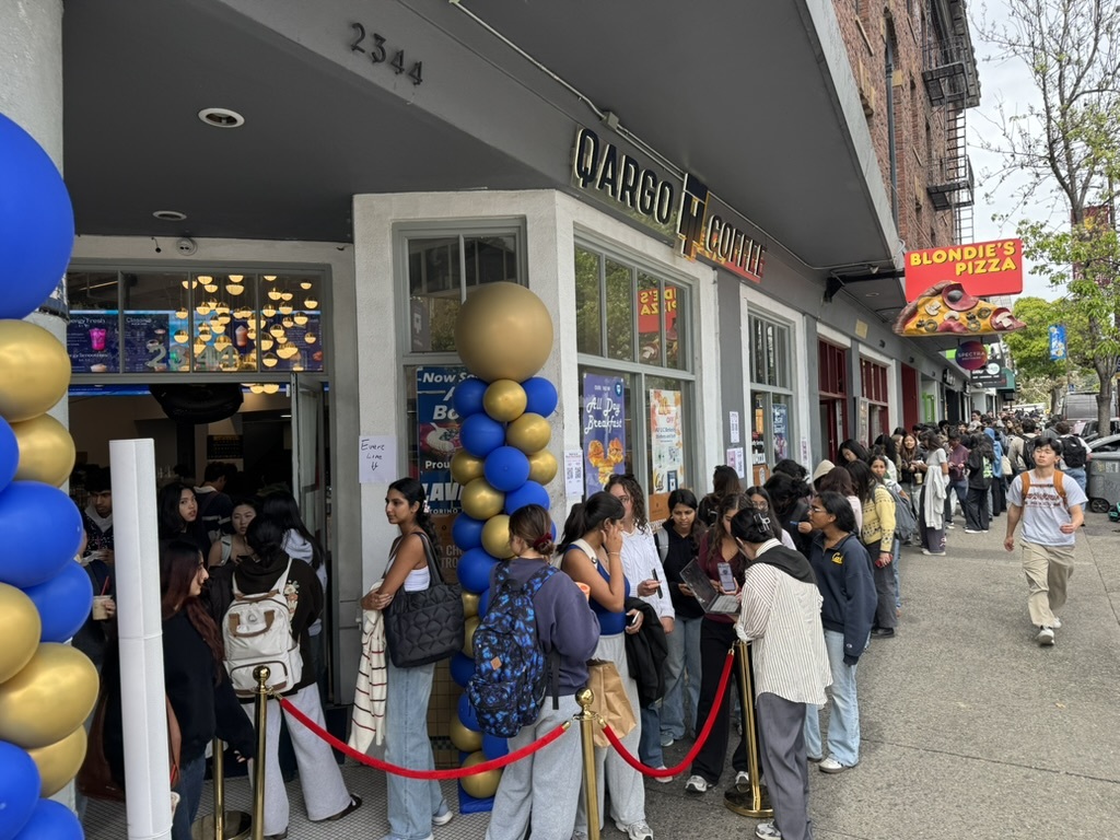 Lines down the block at Qargo Coffee on opening day